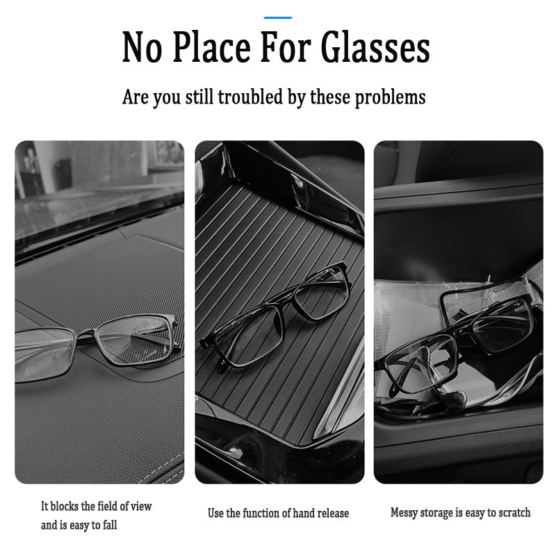 Diamond-studded Multifunctional Car Glasses Holder