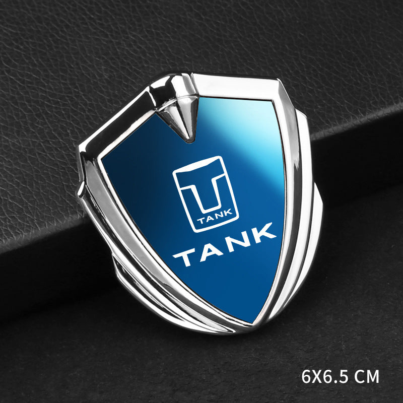 3D fashion blue mirror shield car sticker