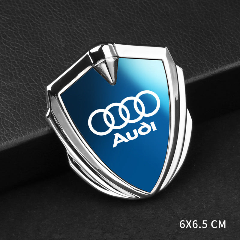3D fashion blue mirror shield car sticker