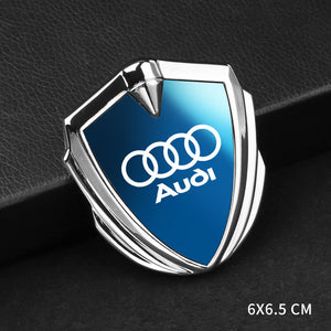 3D fashion blue mirror shield car sticker
