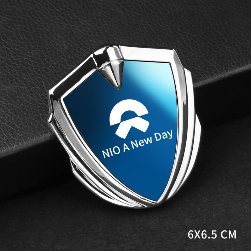 3D fashion blue mirror shield car sticker