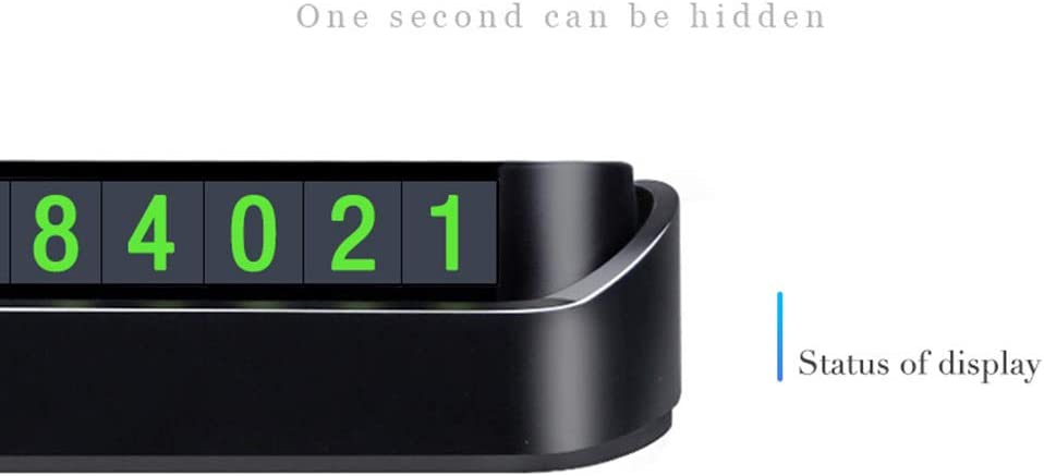 Magnetic Fluorescent Parking Number Plate