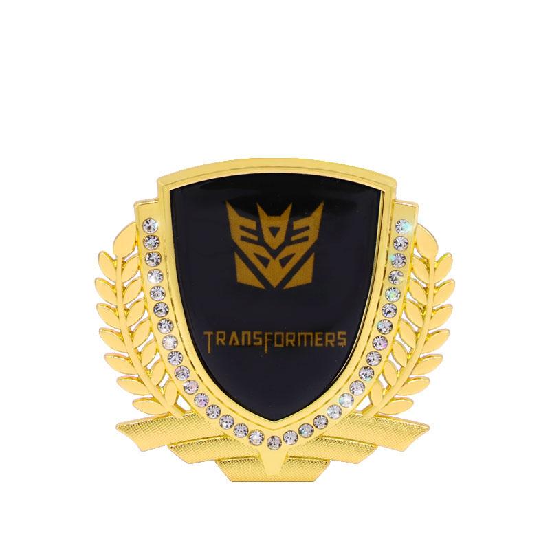 3D Wheat Ear Diamond Metal Creative Car Sticker