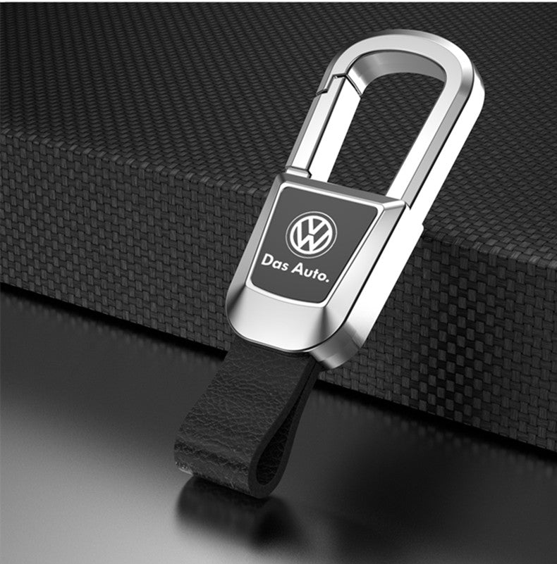 High-end Genuine Leather Car Keychain
