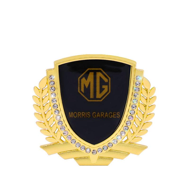 3D Wheat Ear Diamond Metal Creative Car Sticker