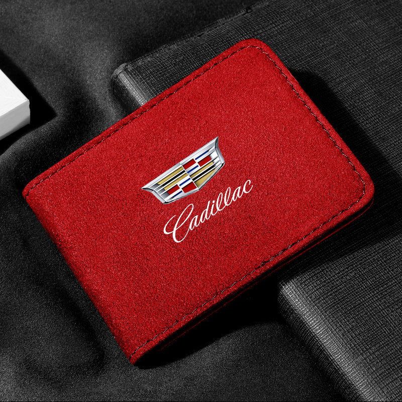 Car Driving License High-end Suede Storage Bag