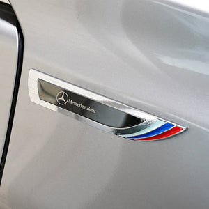 Three-dimensional Mirror Metal Fender Car Sticker✨2-pcs✨