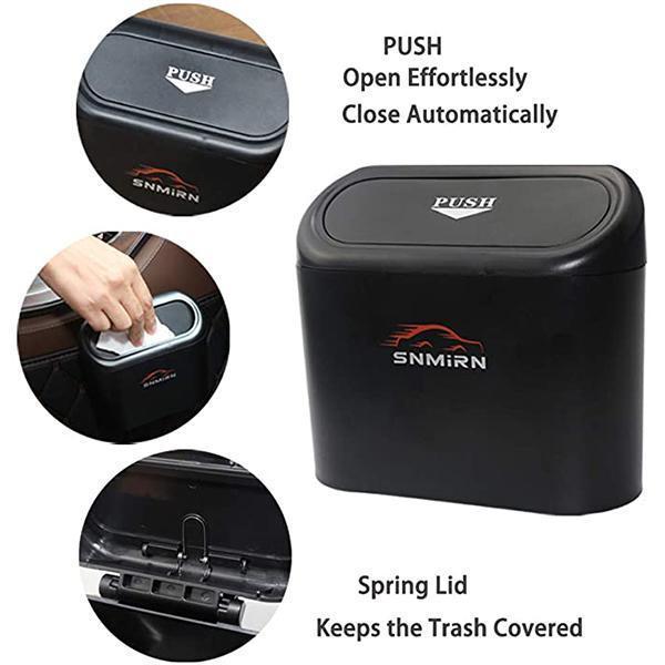 Portable car trash can