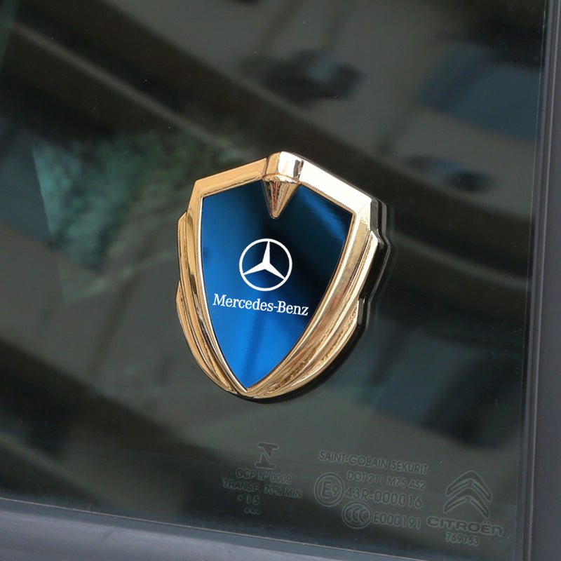 3D fashion blue mirror shield car sticker