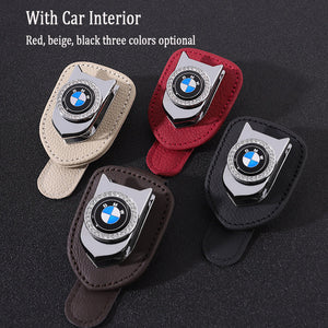 Diamond-studded Multifunctional Car Glasses Holder