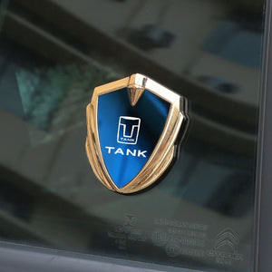 3D fashion blue mirror shield car sticker