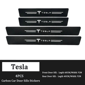 Carbon Car Door Sills Stickers( 4PCS )