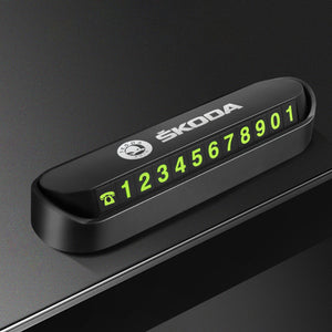 Magnetic Fluorescent Parking Number Plate