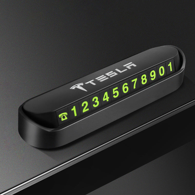 Magnetic Fluorescent Parking Number Plate