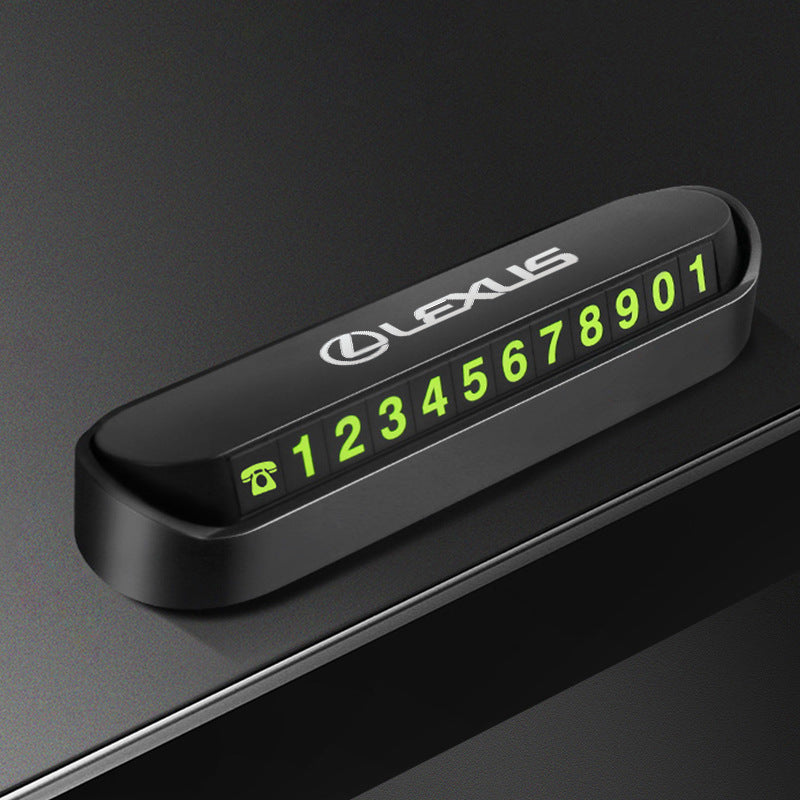 Magnetic Fluorescent Parking Number Plate