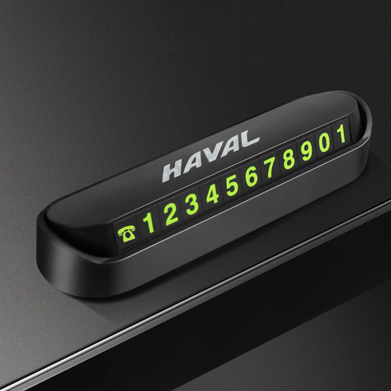 Magnetic Fluorescent Parking Number Plate