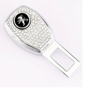 Car Seat Belt Rhinestone Metal Extended Buckle