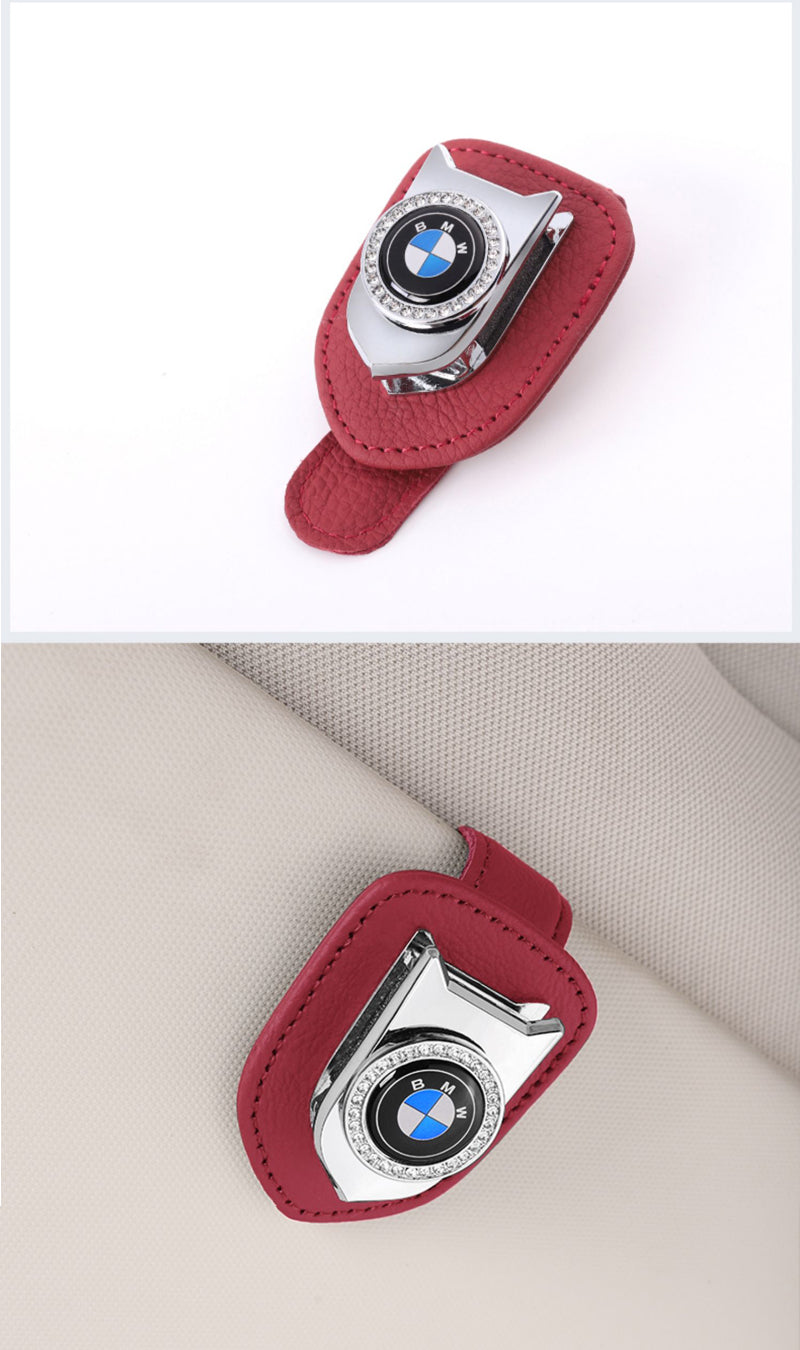 Diamond-studded Multifunctional Car Glasses Holder