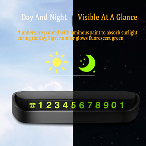 Magnetic Fluorescent Parking Number Plate