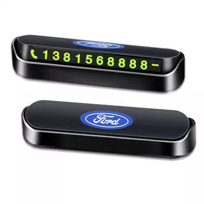 Magnetic Fluorescent Parking Number Plate