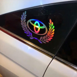Creative Colorful Laser Car Stickers（4PCS）