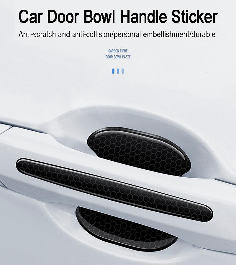 🔥LAST DAY 50% OFF 🔥Thickened Carbon Fiber Car Door Bowl Anti-scratch Protection
