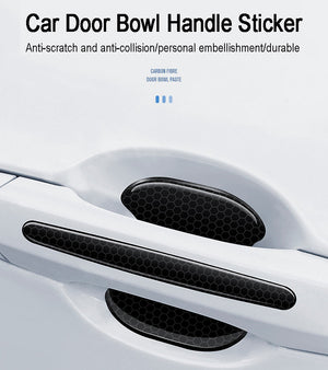 🔥LAST DAY 50% OFF 🔥Thickened Carbon Fiber Car Door Bowl Anti-scratch Protection