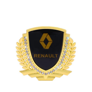 3D Wheat Ear Diamond Metal Creative Car Sticker