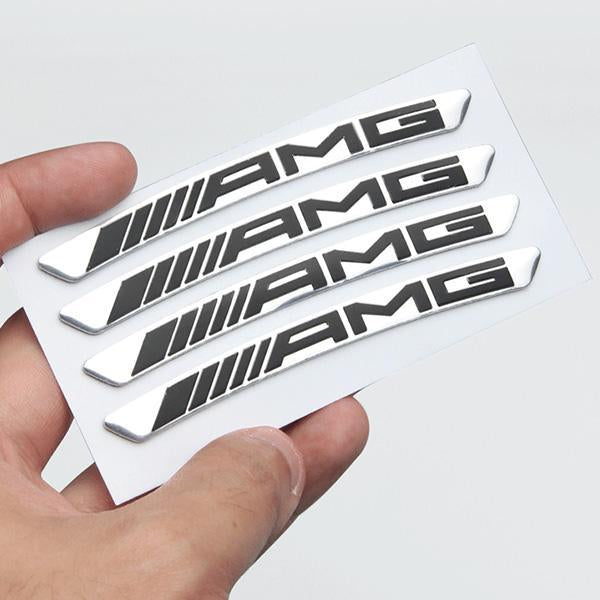 3D Personality Wheel Metal Car Sticker ( 4PCS )