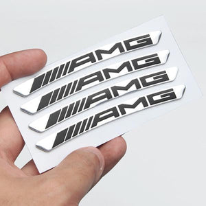 3D Personality Wheel Metal Car Sticker ( 4PCS )