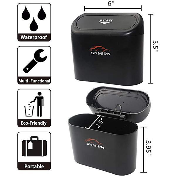 Portable car trash can