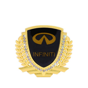 3D Wheat Ear Diamond Metal Creative Car Sticker