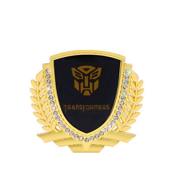 3D Wheat Ear Diamond Metal Creative Car Sticker