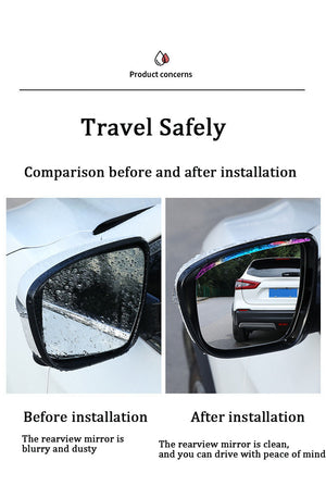 Car Colorful Rearview Mirror Rain Eyebrows✨2 Pcs✨