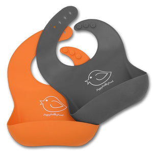 2Pcs Silicone Children's Bib