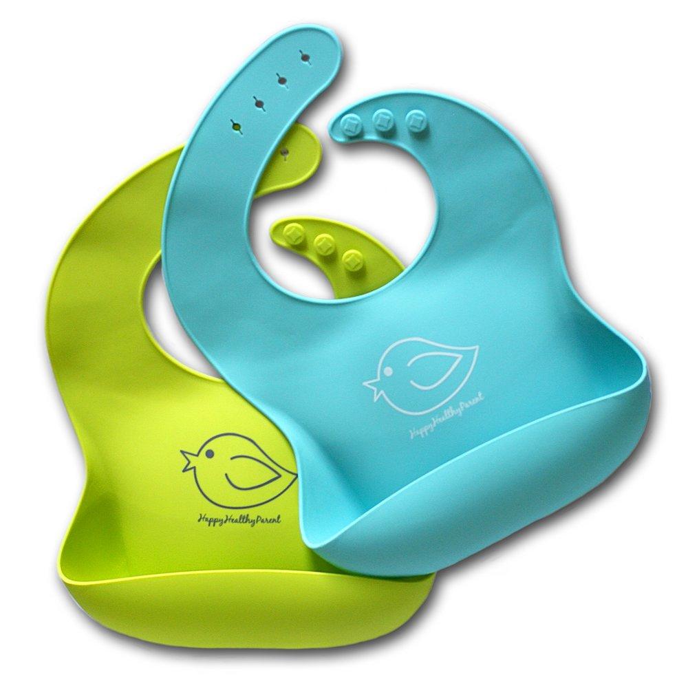 2Pcs Silicone Children's Bib