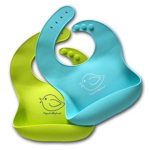 2Pcs Silicone Children's Bib