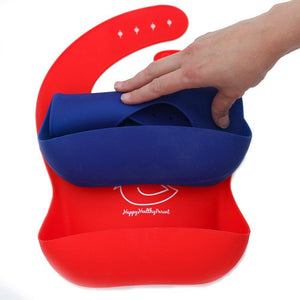2Pcs Silicone Children's Bib