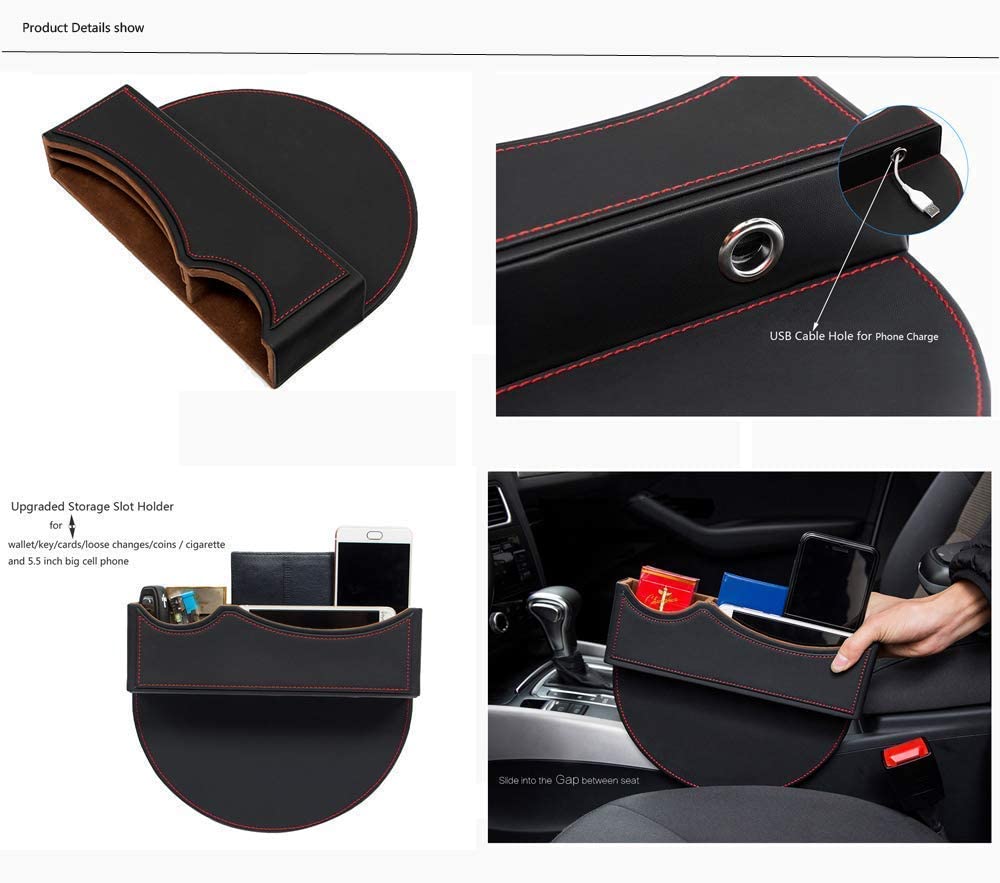 Multifunctional High-end  Leather Car Seat Gap Storage Box✨Free shipping ✨