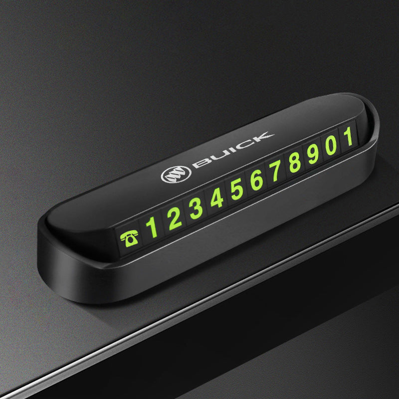 Magnetic Fluorescent Parking Number Plate