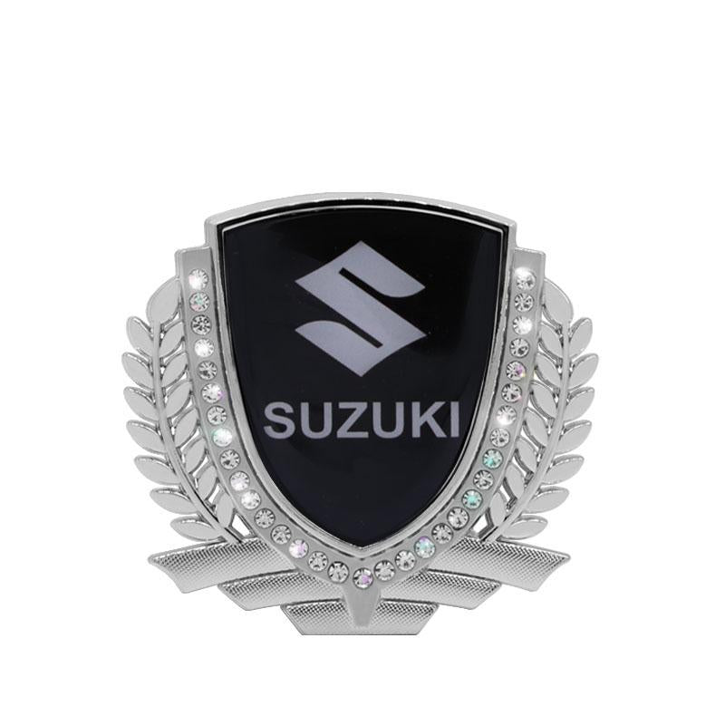 3D Wheat Ear Diamond Metal Creative Car Sticker