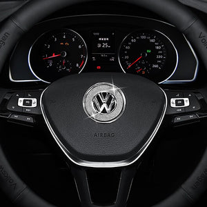 Steering Wheel Car Logo Diamond Decoration Sticker