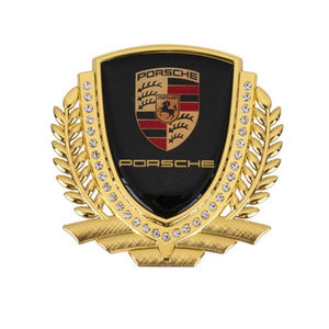 3D Wheat Ear Diamond Metal Creative Car Sticker