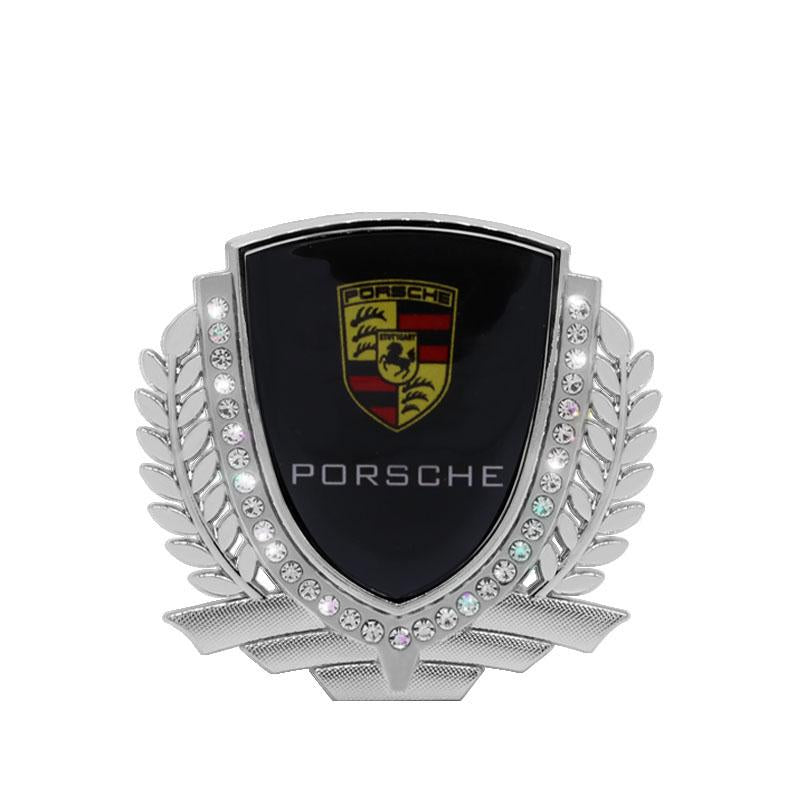 3D Wheat Ear Diamond Metal Creative Car Sticker