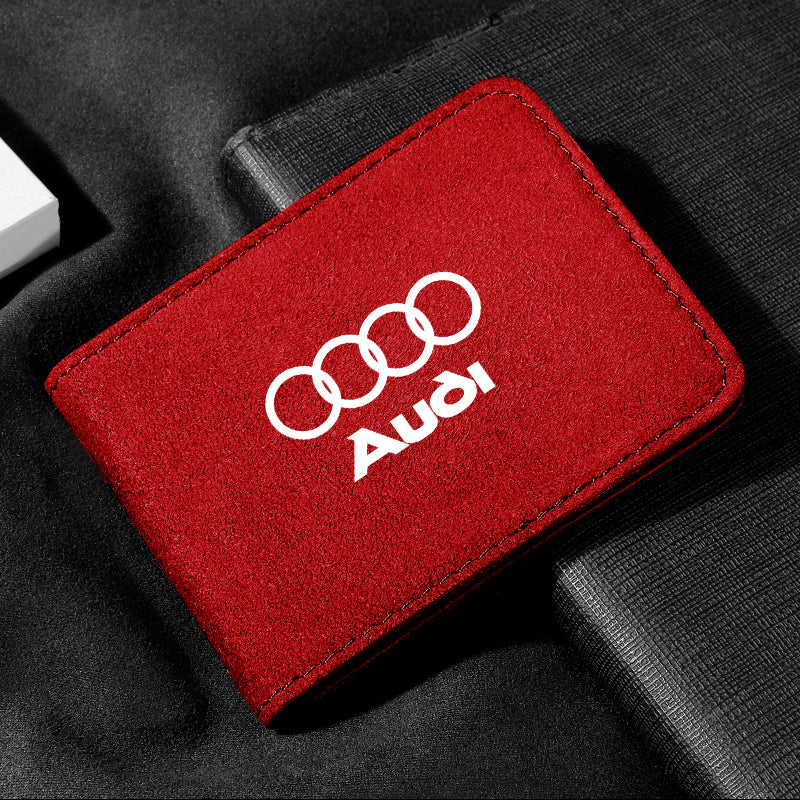 Car Driving License High-end Suede Storage Bag