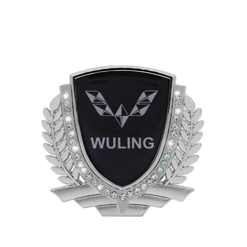 3D Wheat Ear Diamond Metal Creative Car Sticker