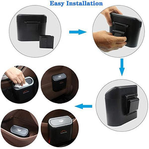 Portable car trash can