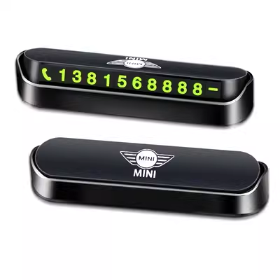 Magnetic Fluorescent Parking Number Plate