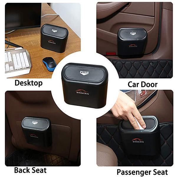 Portable car trash can