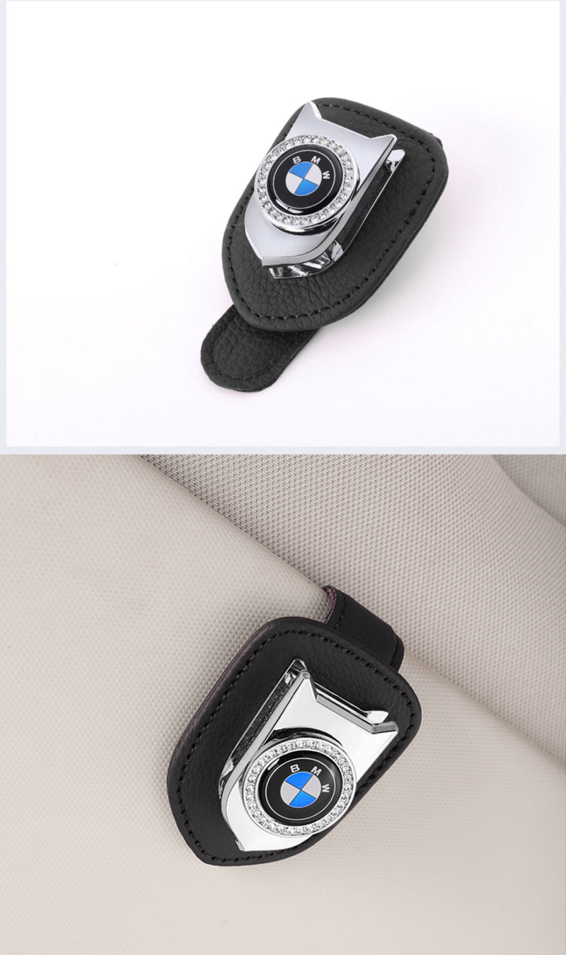 Diamond-studded Multifunctional Car Glasses Holder